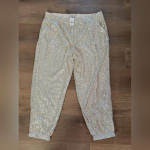 NWT. The Loft Sequin Jogger Pant Size XL